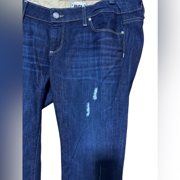 PAIGE Jimmy Jimmy Straight Leg Cuffed Premium Maternity Denim Size 29” - Picture 6 of 13